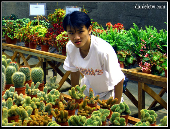 Cameron Highland Pose With Cactus