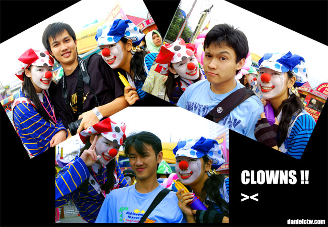 Poses With Clowns
