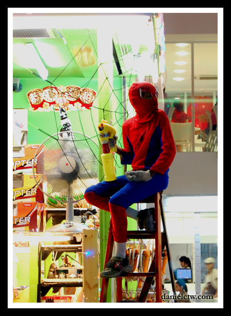 I Spy Spiderman on Stairs