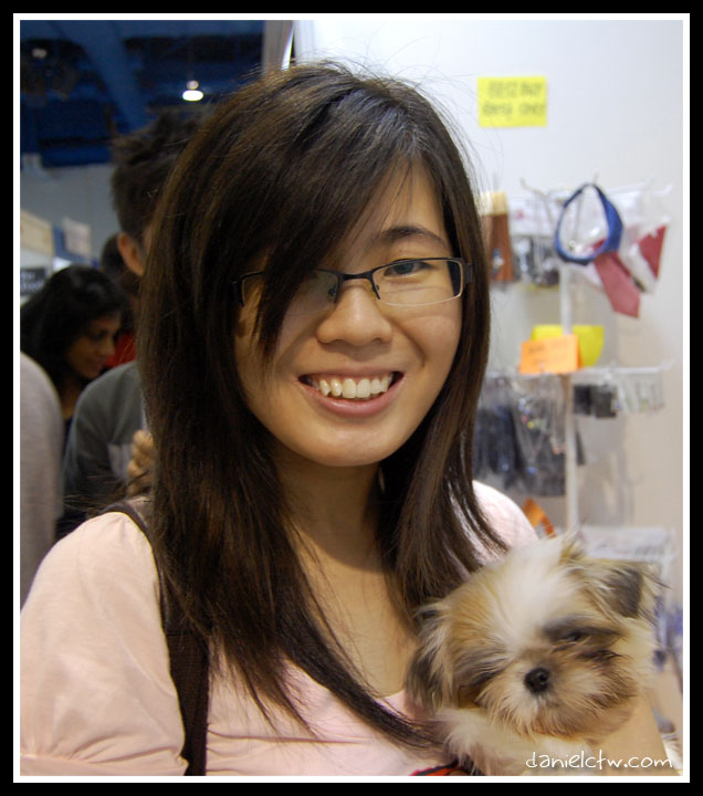 Angeline with Shih Tzu