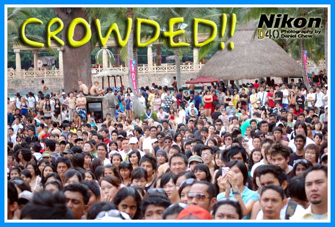 Crazy Crowd in Sunway Lagoon