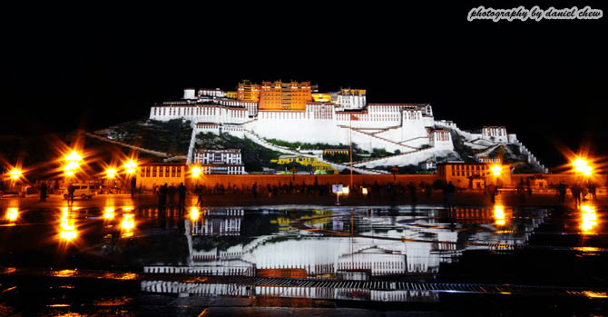 Potala Palace with Full Night View