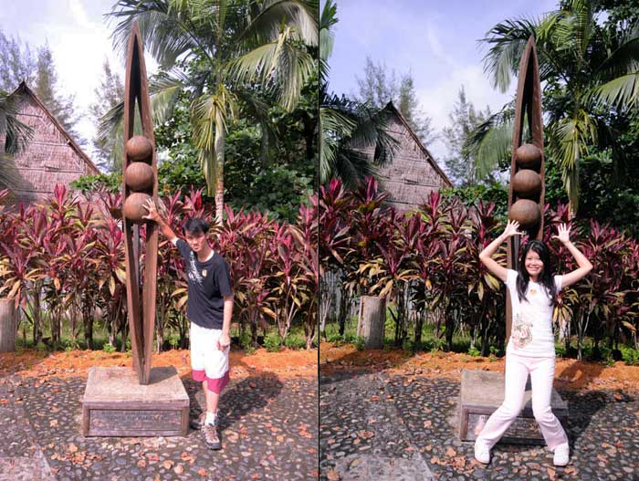 Touch The Balls at Sarawak Cultural Village