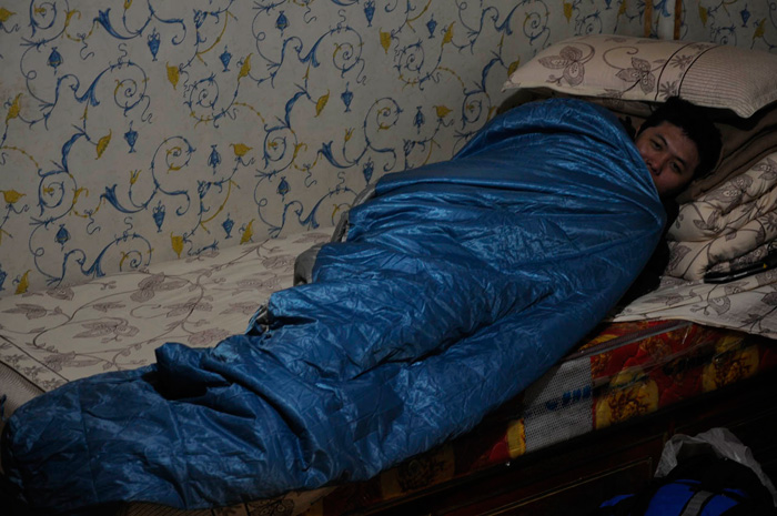Kenny Wrapped in Namtso Inn Kenny Wrapped in Namtso Inn