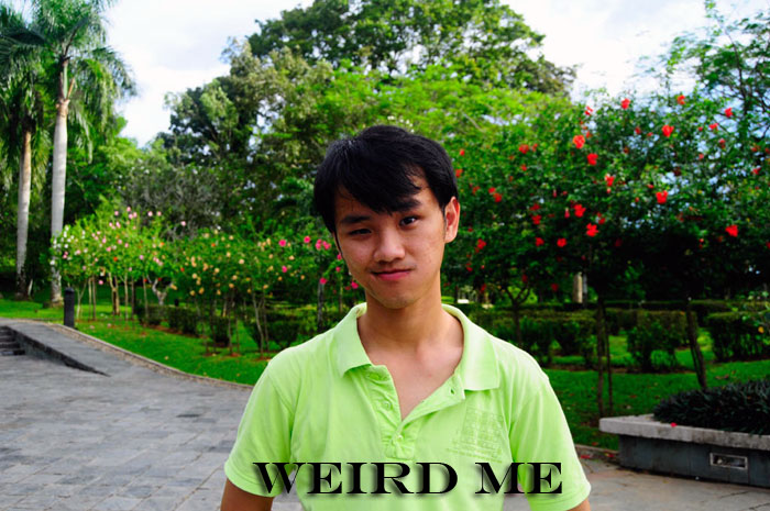 Weird Daniel Chew cannot smile