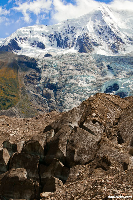 Midui Glacier with Ice Block Midui Glacier with Ice Block