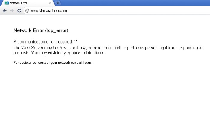 KL Marathon Early Registration Error
