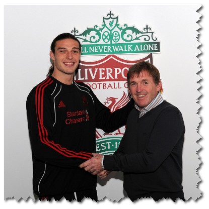 Andy Carroll in Liverpool Jersey