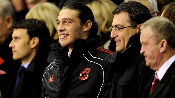 Andy Carroll all smiles